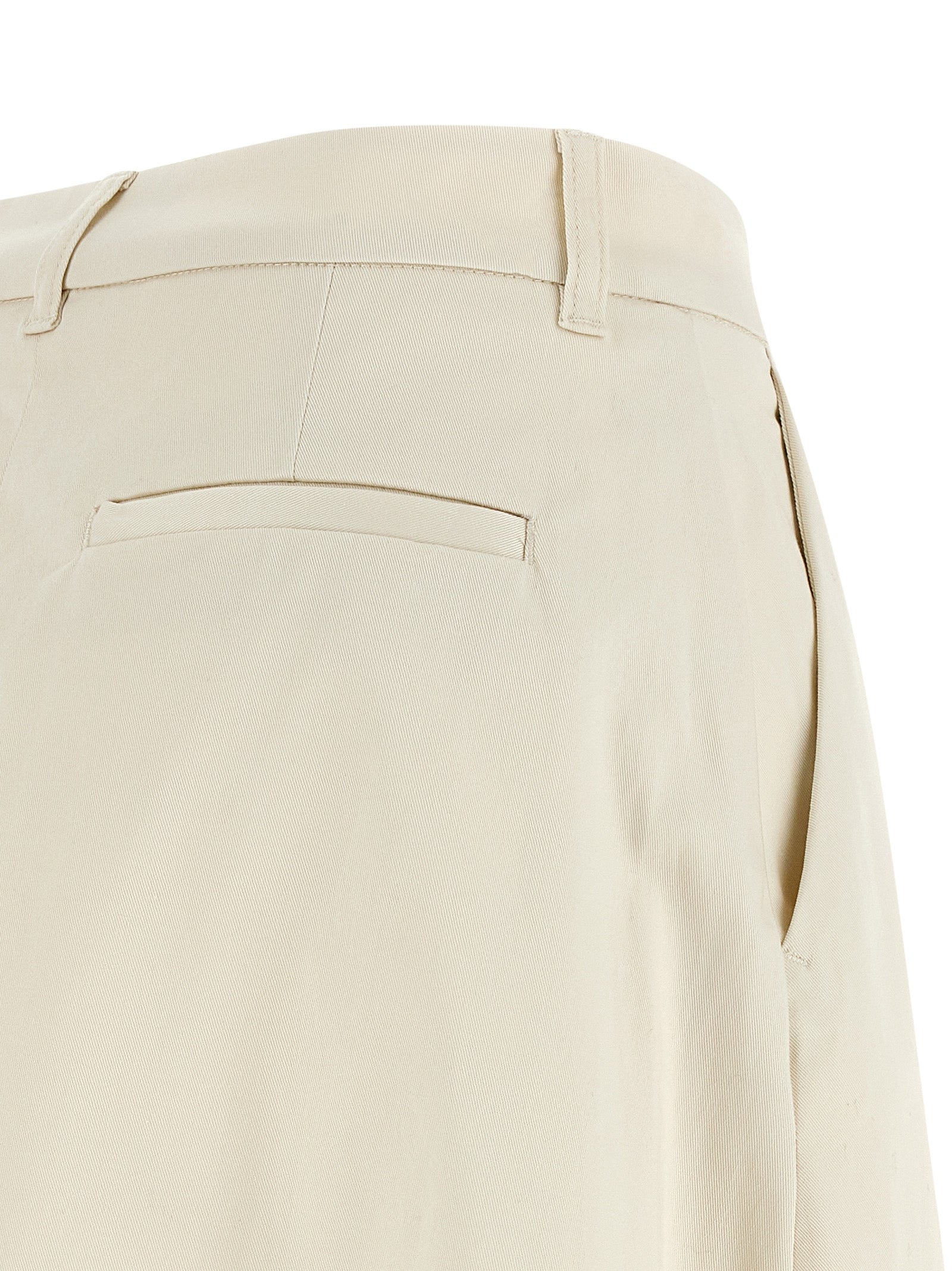 Skirt by THELATEST for women in stretch cotton beige showcases a sultry silhouette, elegantly defined by its mini and the sophisticated sultry design of the Women's Flared Stretch Cotton Mini Skirt.