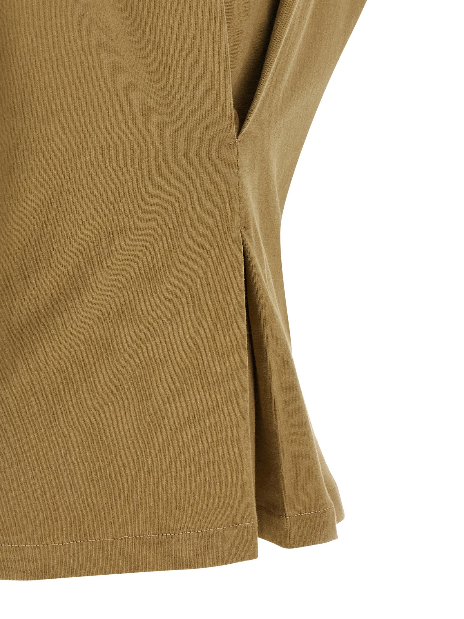 T-Shirt by NUDE for women in cotton sequins brown & nude showcases a fashionable silhouette, elegantly detailed with a fashionable and for a sophisticated, high-fashion look.