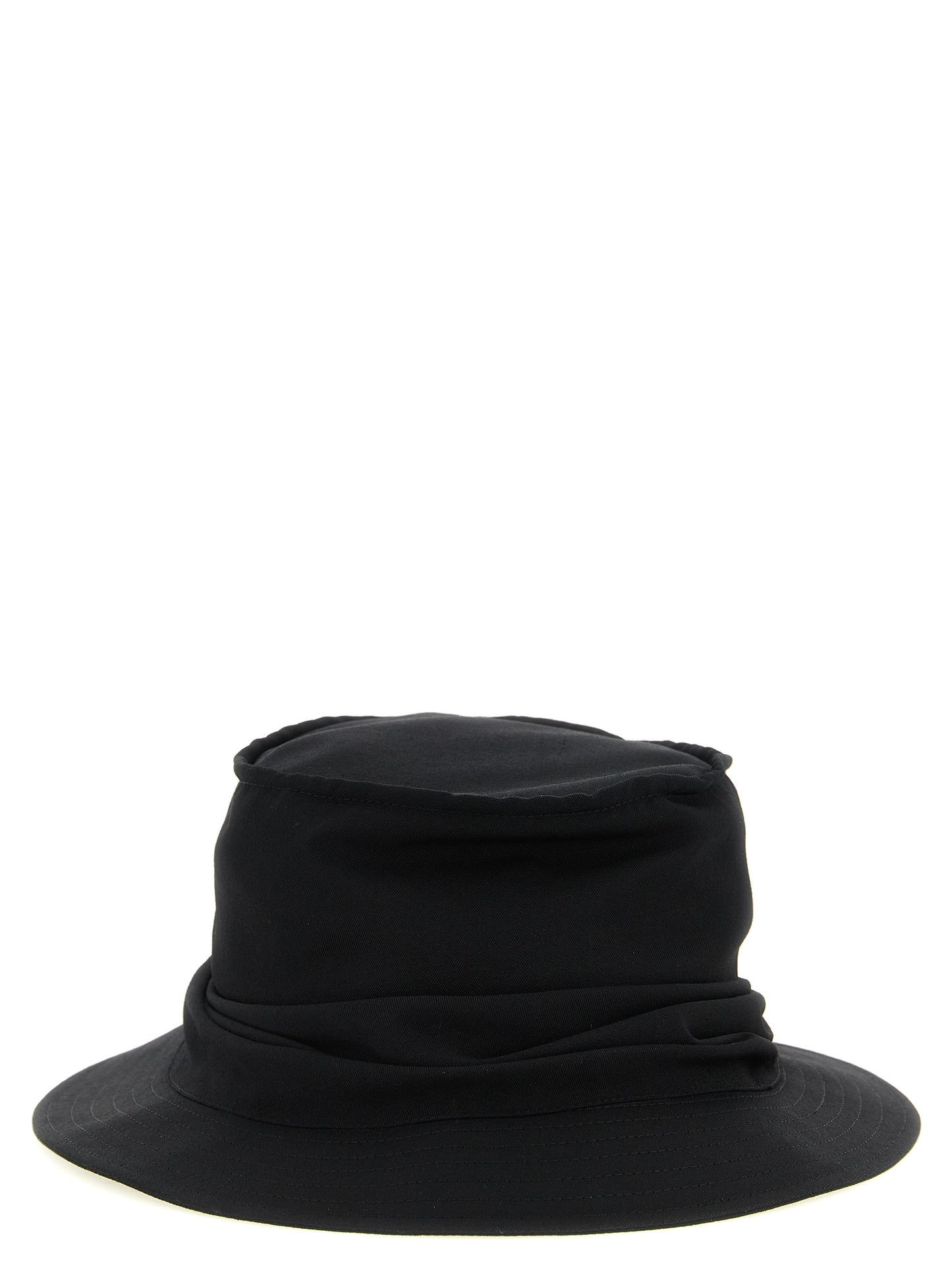 Yohji Yamamoto Black Wool Bucket Hat