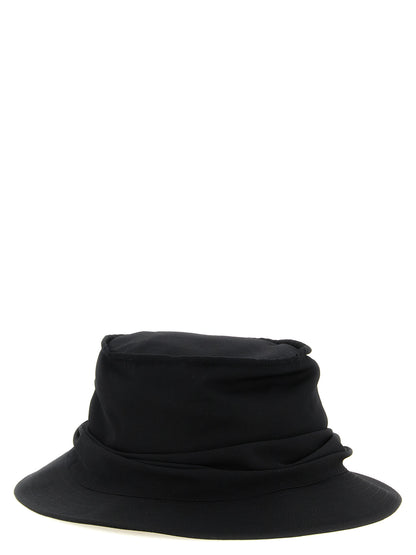 Yohji Yamamoto Black Wool Bucket Hat