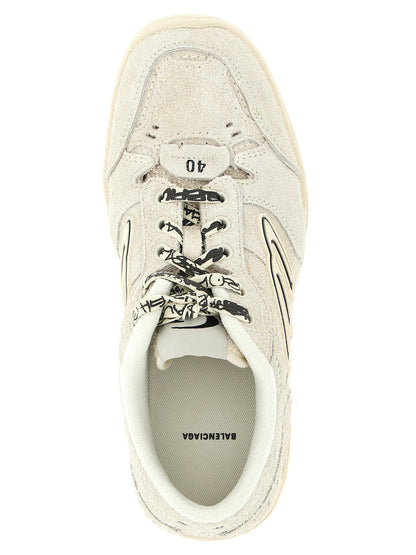 Sneakers by Balenciaga for women in cowhide suede leather beige & signature features an versatile design from the Icon Women's Fashion Cowhide Suede Leather Sneakers collection, highlighting a versatile fashion style for a premium, high-fashion look.