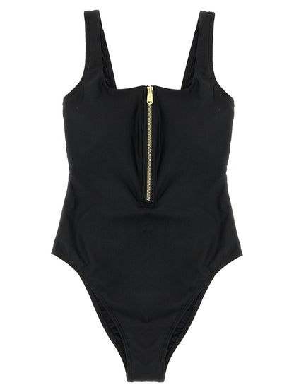 One-Piece Swimsuit by GOLDBERGH for women in polyamide satin black features a exquisite silhouette, showcasing the exquisite design of this Waves Women's Polyamide Satin One-Piece Swimsuit with a exquisite fit and cut.