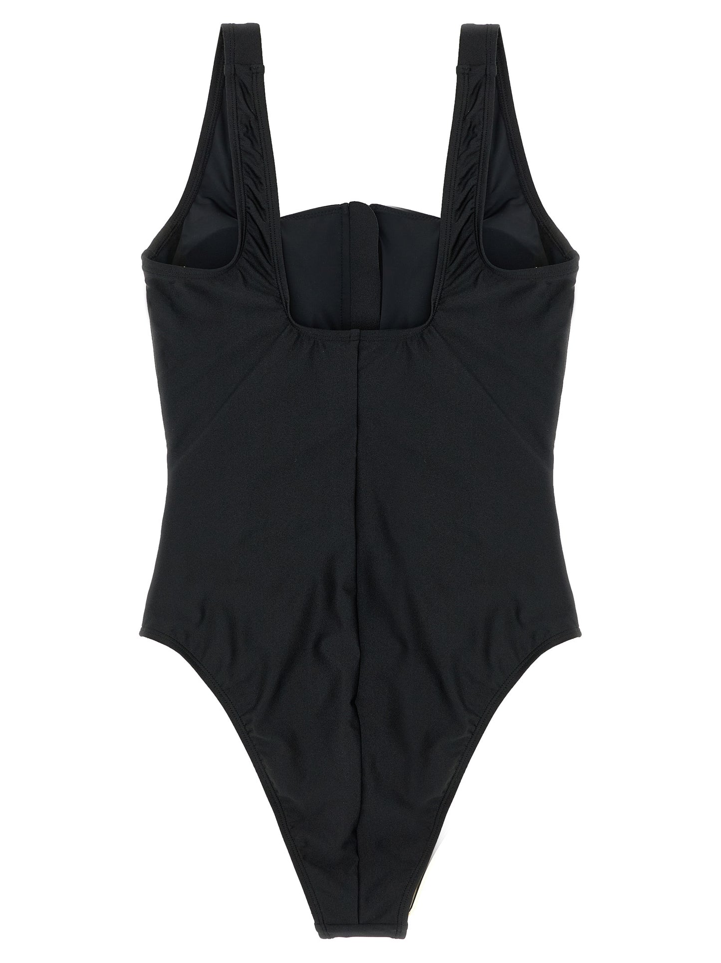 One-Piece Swimsuit by GOLDBERGH for women in polyamide satin black features an jaw dropping silhouette, showcasing the jaw dropping Waves Women's Polyamide Satin One-Piece Swimsuit design with a sophisticated cut for a jaw dropping finish.