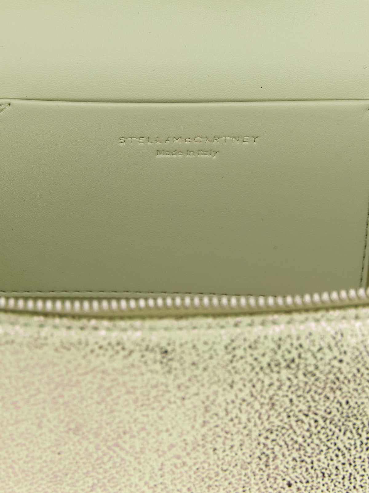 Stella McCartney Falabella Leather & Brass Crossbody Vanity Handbag - Bicolour Green