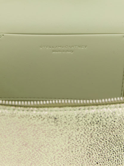 Stella McCartney Falabella Leather & Brass Crossbody Vanity Handbag - Bicolour Green