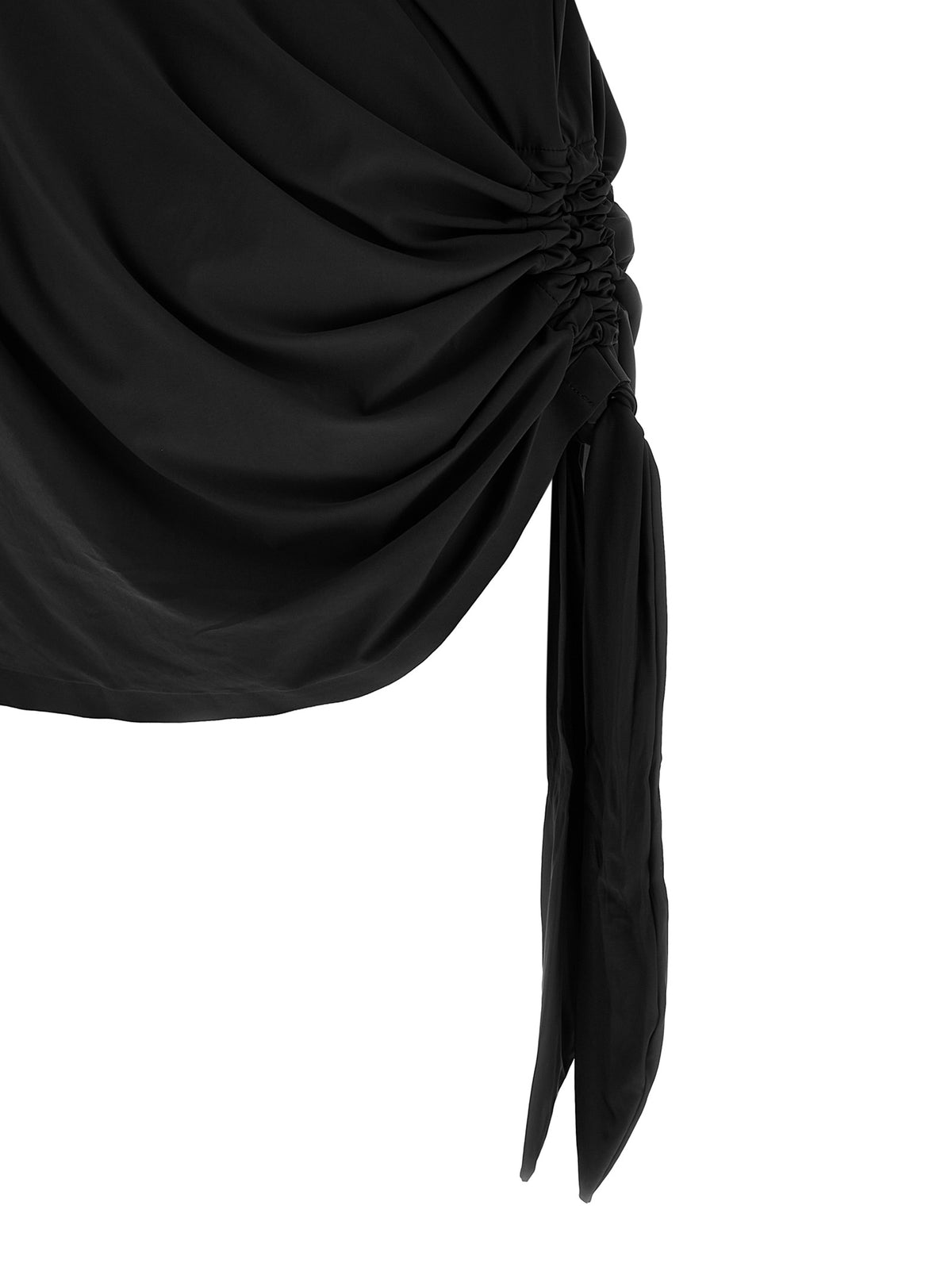 GOLDBERGH Women's Short-Sleeve Polyamide Satin Short Dress - Black