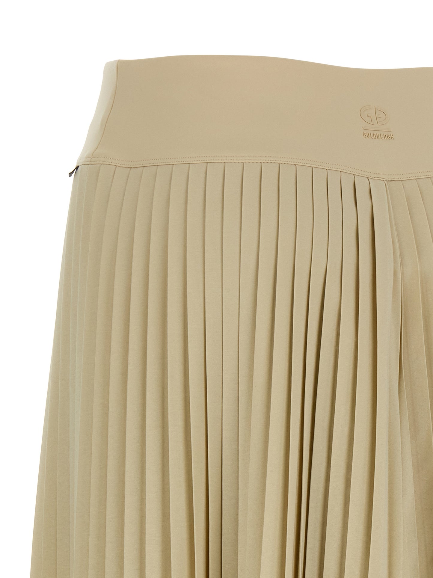 Activewear Pants by GOLDBERGH for women in stretch polyester beige & signature features an contemporary athletic with a short and , showcasing quick-drying for a contemporary finish.