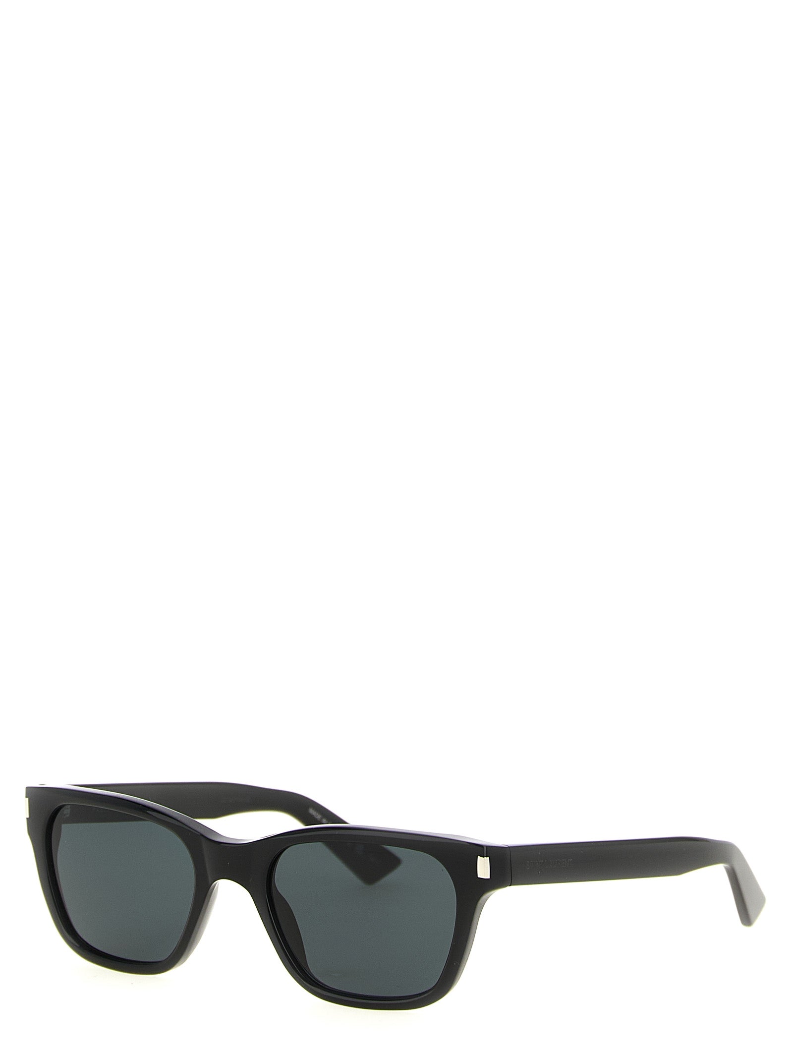 Sunglasses by Saint Laurent for men in cotton and black presents a enviable silhouette, featuring black coloured frame and with for a enviable look.