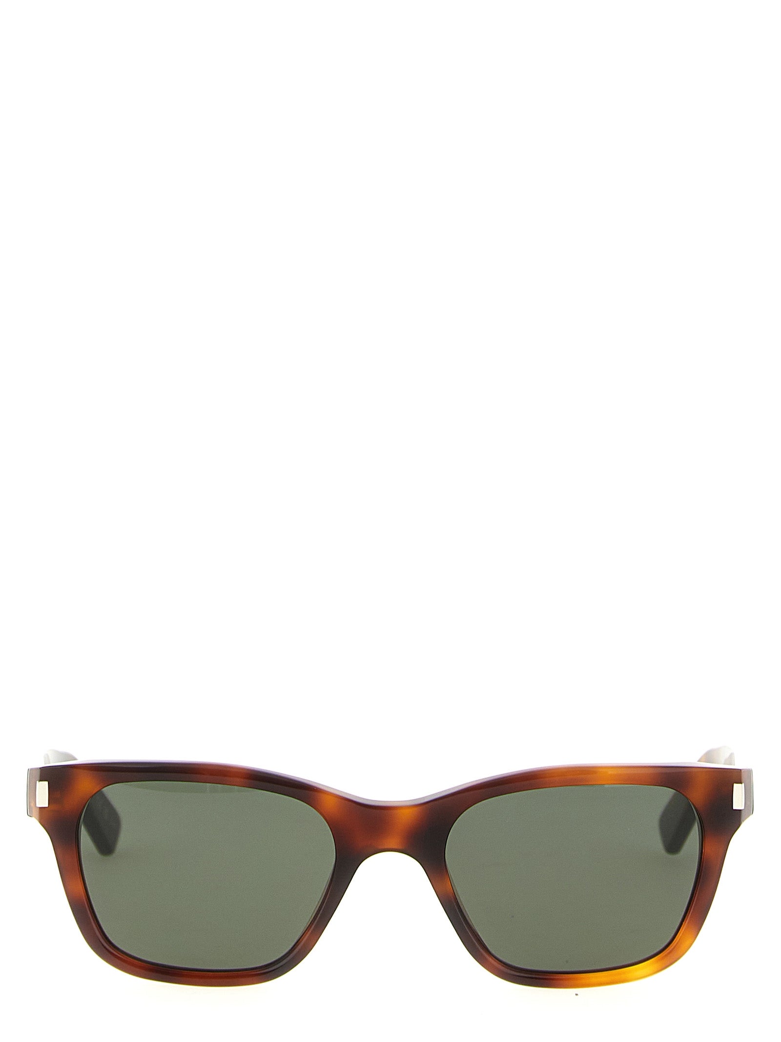 Sunglasses by Saint Laurent for men in cotton brown showcases a ethereal silhouette, featuring brown coloured frame with for a ethereal finish.
