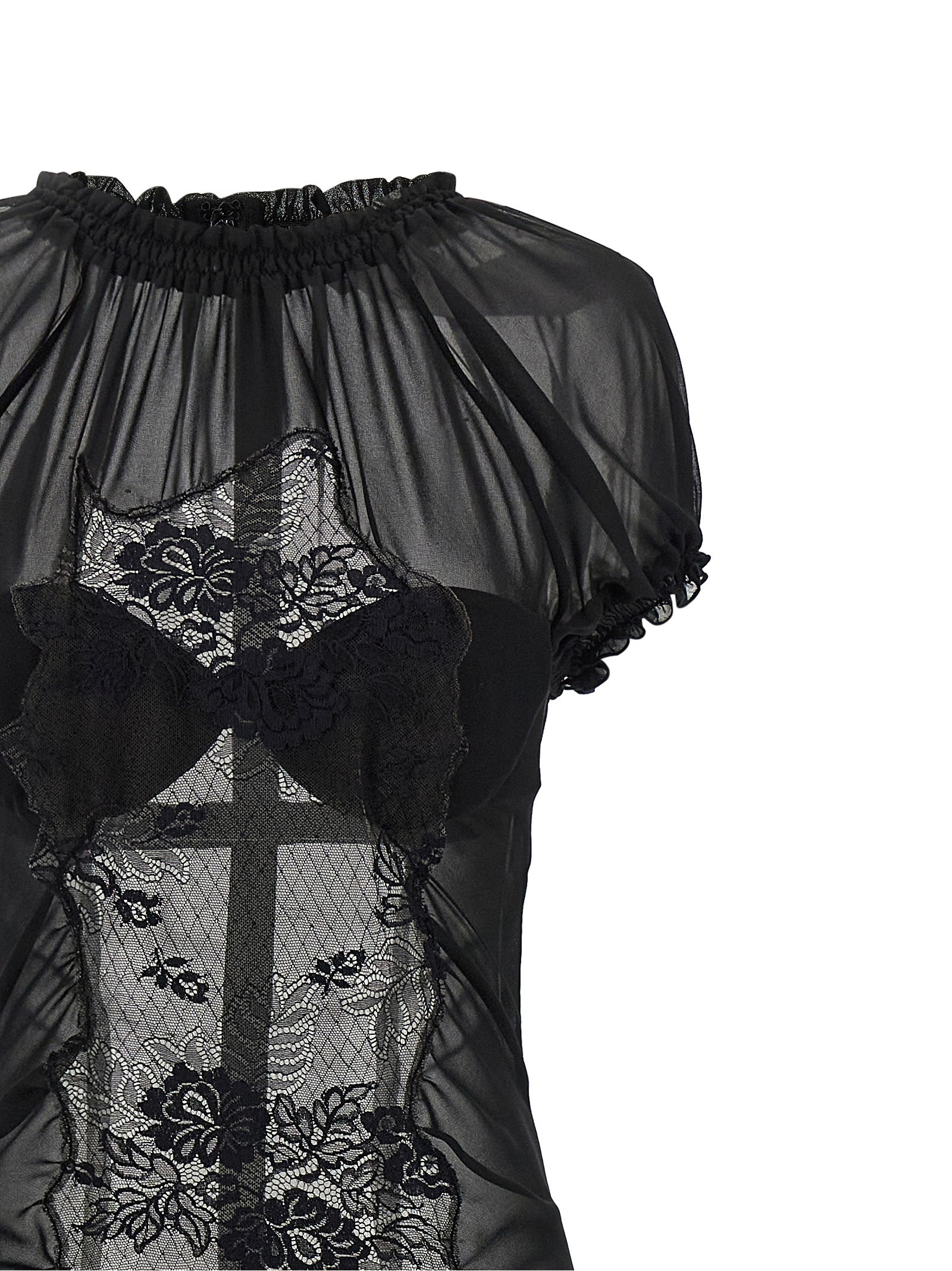 Dress by The Attico for women in polyamide cotton black features an eye catching silhouette with a sophisticated high-neck neckline, elegant , and a refined midi short for a eye catching aesthetic.