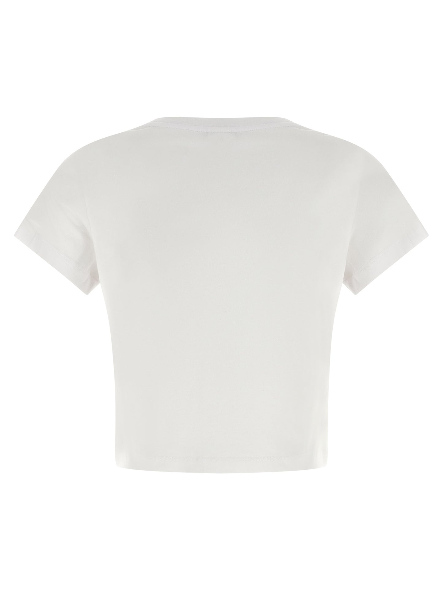 T-Shirt by Maison Kitsuné for women in cotton white features an on trend silhouette, perfectly showcasing a on trend and crew neckline for an elevated aesthetic.