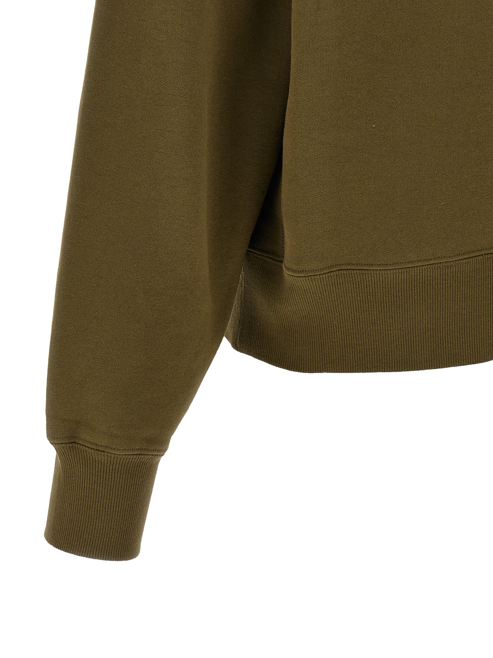 Activewear Sweatshirt by Saint Laurent for women in cotton bicolour & green presents a ergonomic silhouette, showcasing a sophisticated and detailed with premium for a ergonomic finish.