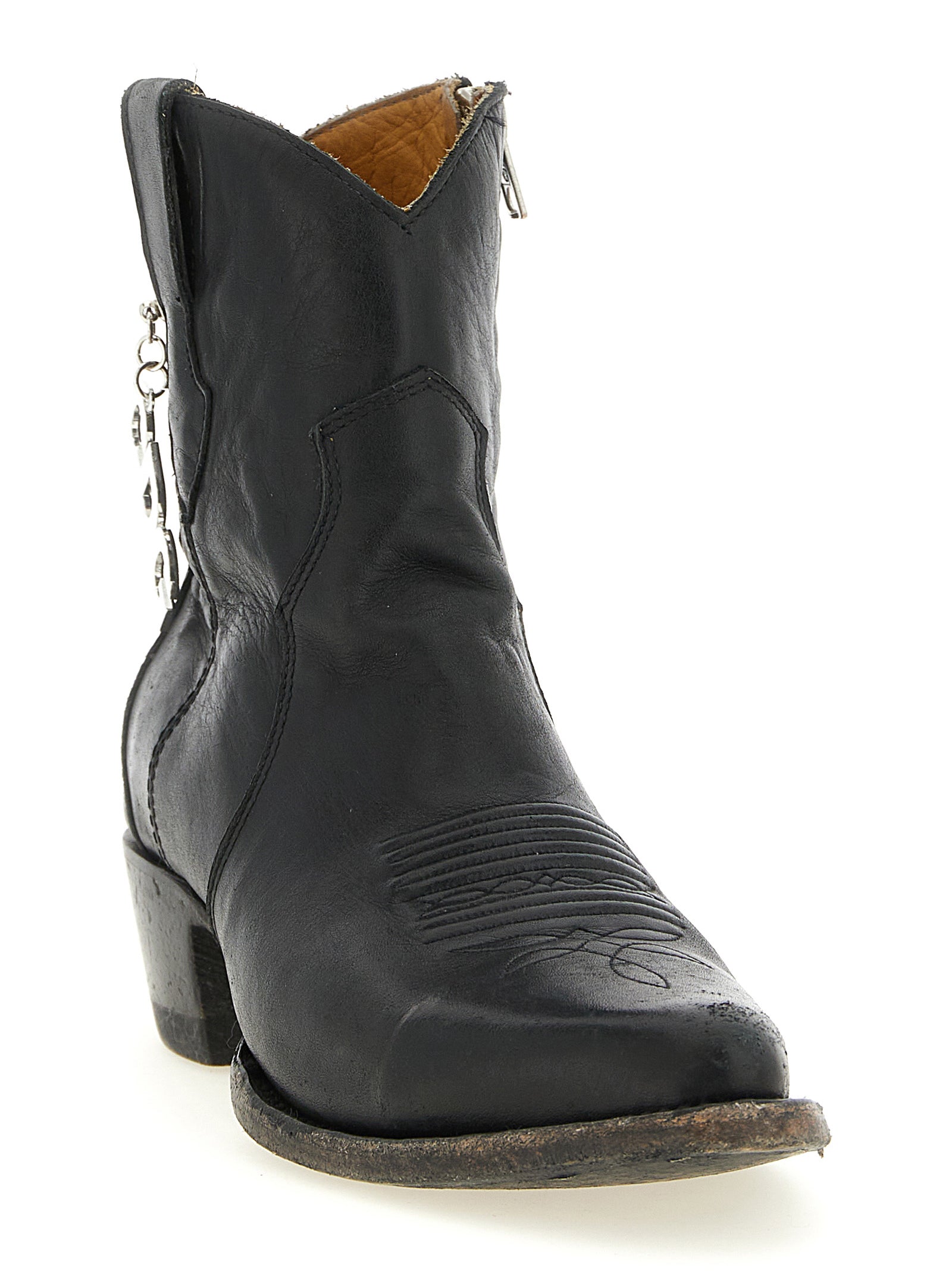 Ankle Chelsea Boots by Comme Des Garçons for women in cowhide leather black features an dynamic silhouette, showcasing the dynamic Women's Cowhide Leather Ankle Chelsea Boots design with its distinctive and elegant .