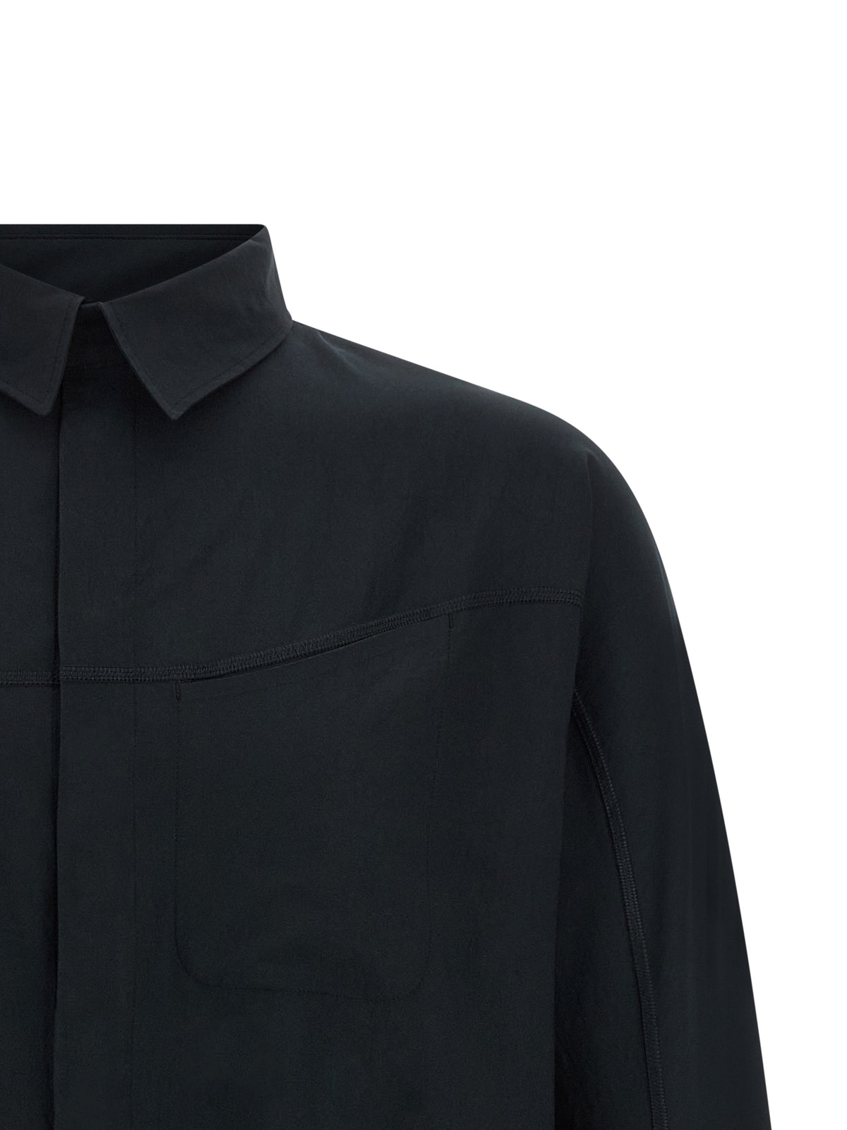 SATISFY Japanese Men's Polyester Twill Shirt - Black
