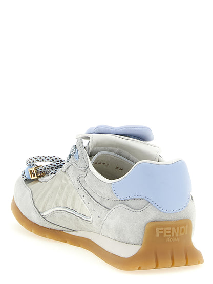 Athletic Sneakers by Fendi for women in suede calfskin leather & satin gray & patterned features an timeless silhouette from the Pulse Women's Athletic Suede Calfskin Leather & Satin Sneakers collection, showcasing a timeless athletic style for a timeless look.