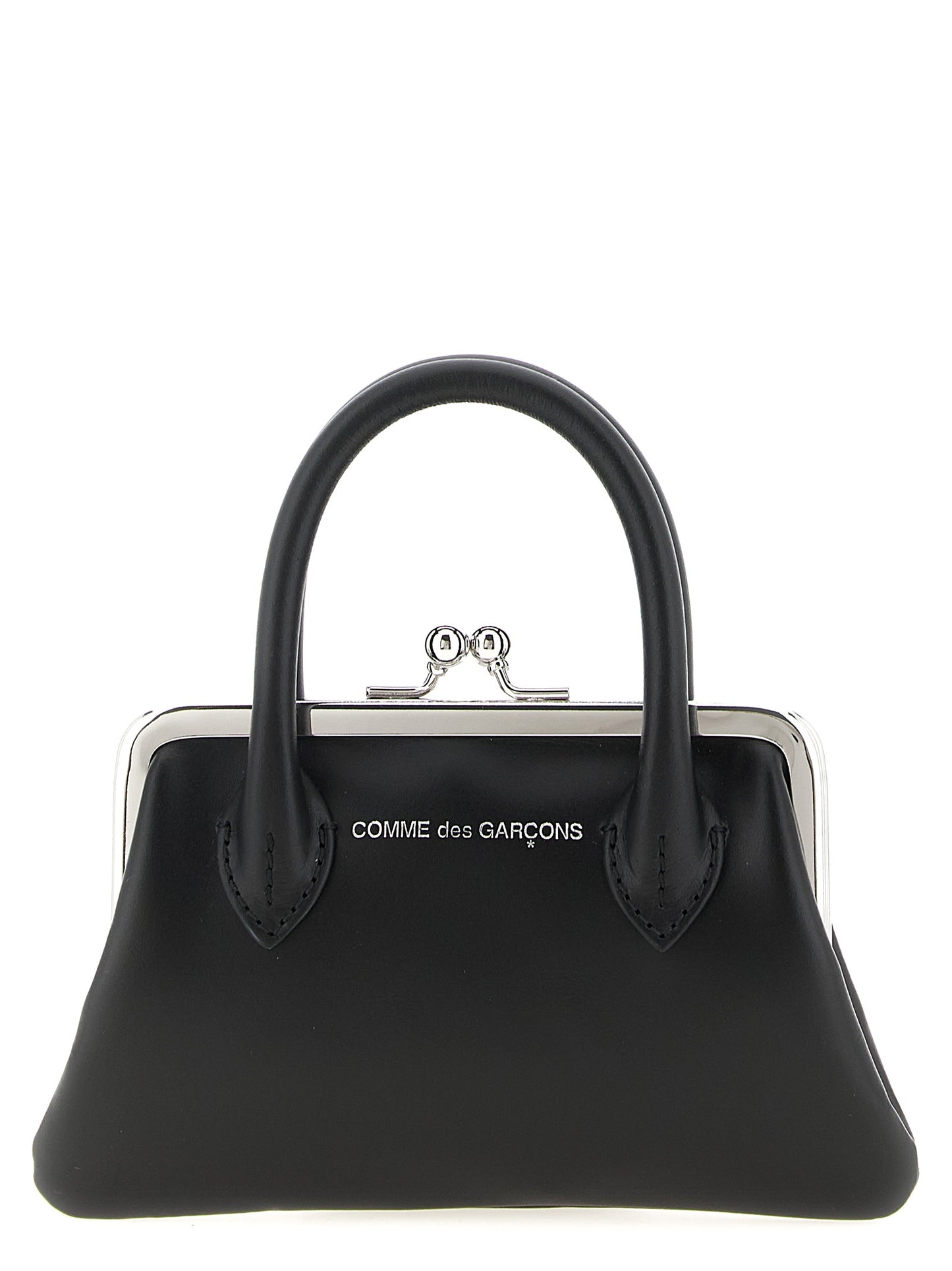 Cardholder Card Case by Comme Des Garçons for women in leather & metal black features a distinguished silhouette, showcasing the distinguished design of the Leather & Metal Cardholder Card Case with refined card-organization coin-purse.