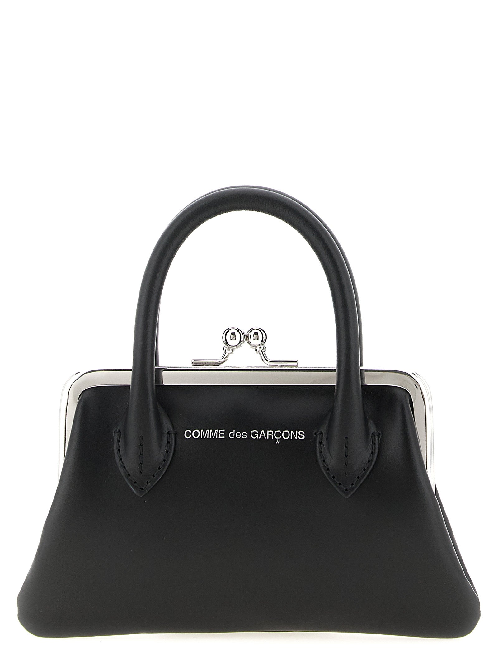 Cardholder Card Case by Comme Des Garçons for women in leather & metal black features a distinguished silhouette, showcasing the distinguished design of the Leather & Metal Cardholder Card Case with refined card-organization coin-purse.