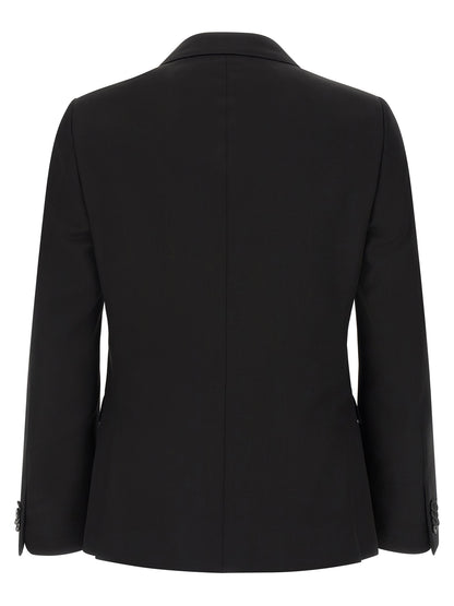 Pant Suit by ZEGNA for men in viscose mohair wool black features a tailored silhouette, showcasing a sophisticated and tailored for a refined, professional look.