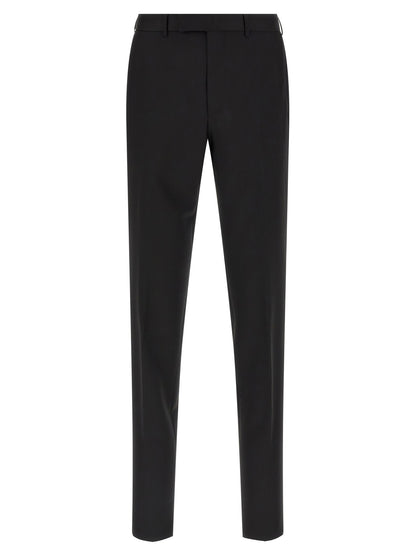 Pant Suit by ZEGNA for men in viscose mohair wool black presents a sublime silhouette, showcasing a sophisticated and a sublime that exemplifies modern elegance.