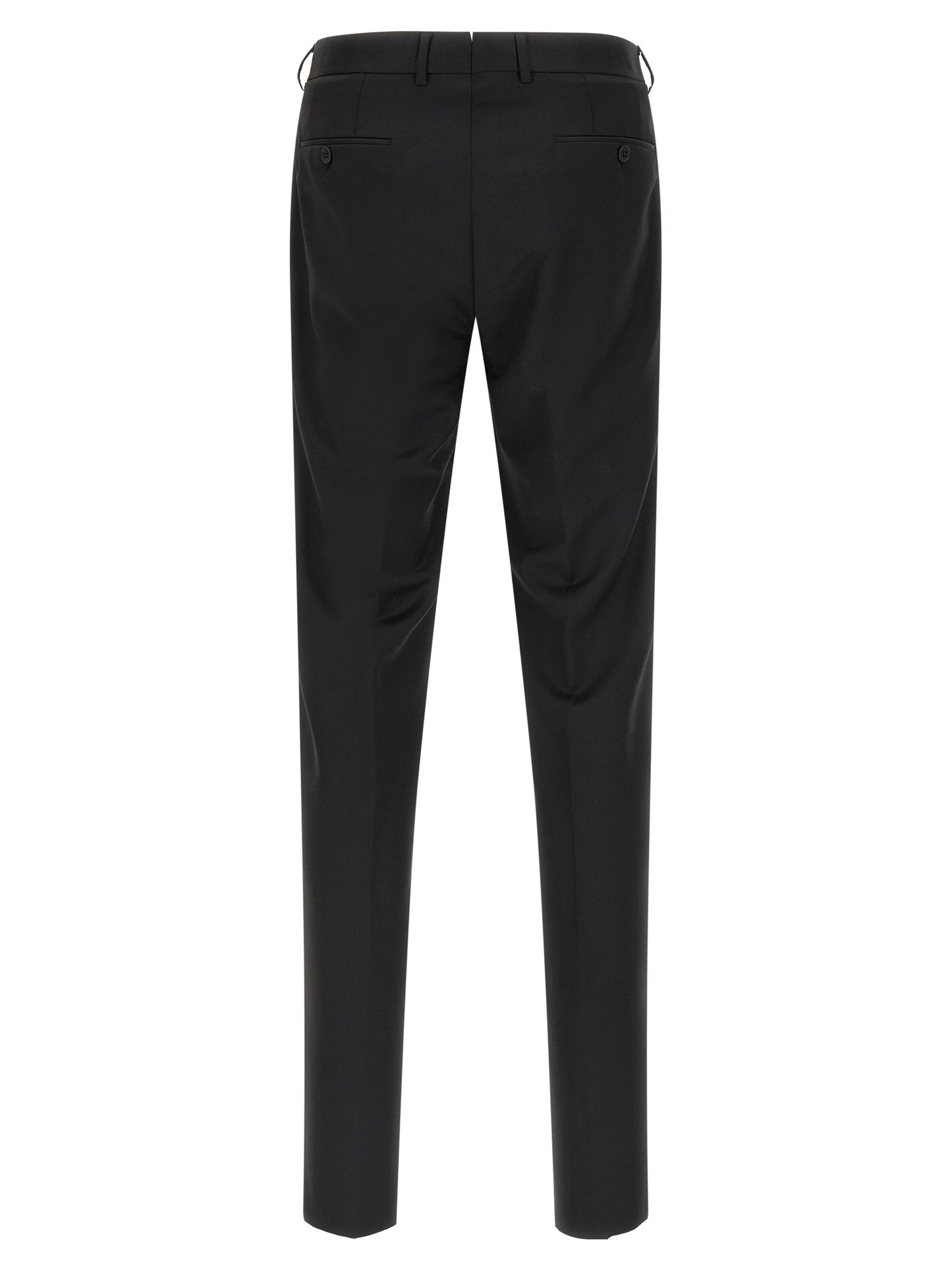 Pant Suit by ZEGNA for men in viscose mohair wool black showcases an bespeak silhouette, artfully detailed with a sophisticated and an bespeak for a refined finish.