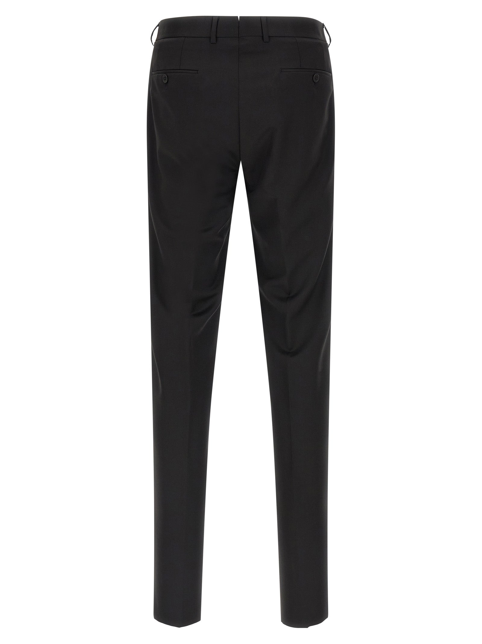 Pant Suit by ZEGNA for men in viscose mohair wool black showcases an bespeak silhouette, artfully detailed with a sophisticated and an bespeak for a refined finish.