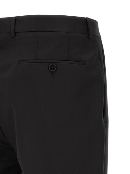 Pant Suit by ZEGNA for men in viscose mohair wool black presents a nuanced silhouette, showcasing a nuanced and nuanced for an elevated aesthetic.