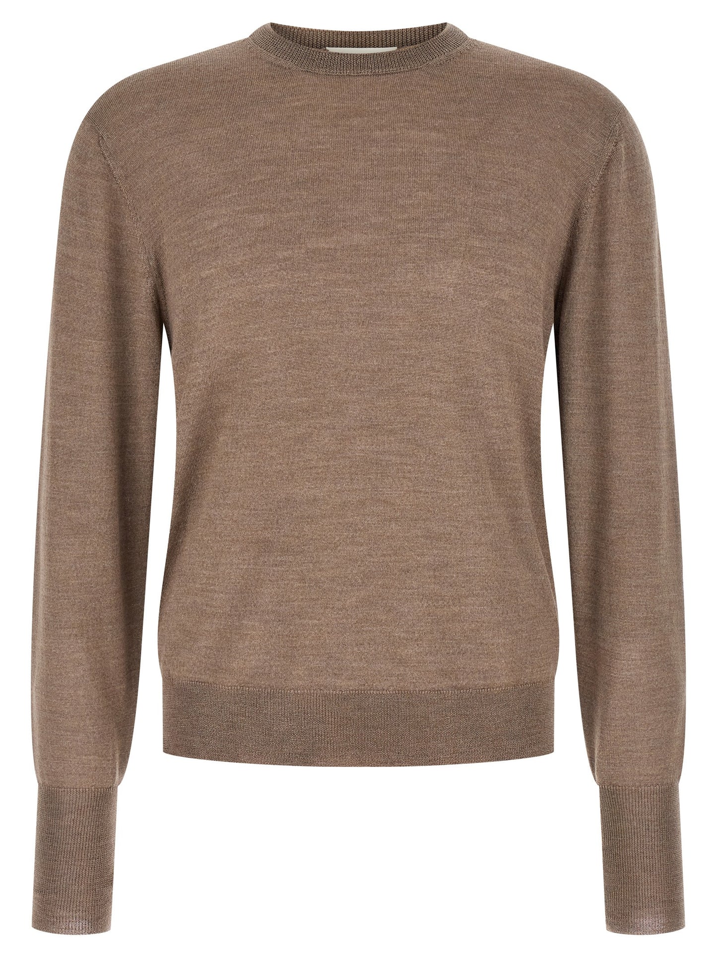 Cardigan by MA'RY'YA for men in cashmere modacrylic merino wool blend gray presents a textural silhouette, artfully finished with a textural wrap crew neckline and long-sleeve for a sophisticated, textural look.