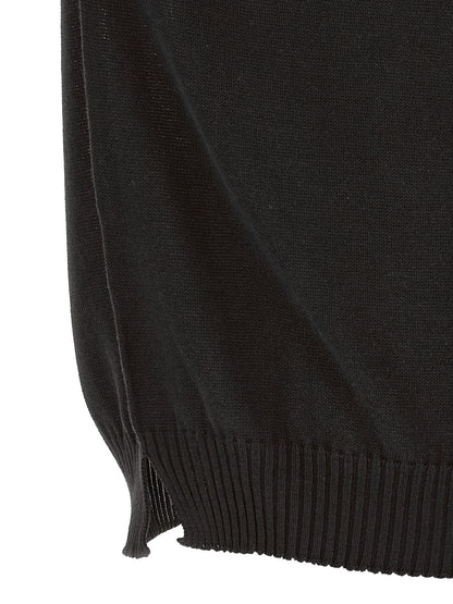 Cardigan by MA'RY'YA for men in modacrylic & cotton black features an crisp silhouette, showcasing a sophisticated and detail for a truly crisp finish.