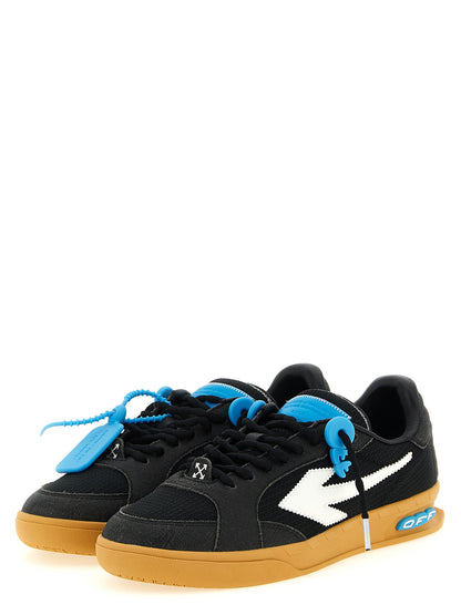 Athletic Sneakers by Off-White for men in suede calf leather & poly nylon black & white presents a sleek silhouette, perfectly capturing the athletic style essence of Play Men's Athletic Suede Calf Leather & Poly Nylon Sneakers with its sleek design and premium finish.