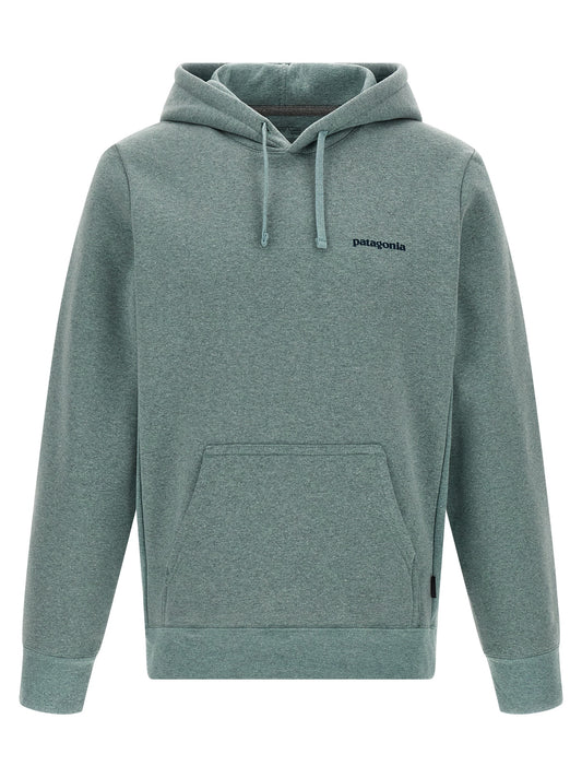 Sweatshirt Hoodie by PATAGONIA for men in cotton polyester bicolour, green & print showcases a city-ready silhouette, artfully detailed with a signature hooded neckline and for a city-ready finish.