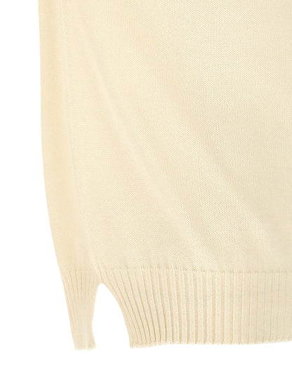 Cardigan by MA'RY'YA for men in modacrylic & cotton white features an impeccable silhouette, showcasing a sophisticated and detail for a truly impeccable finish.