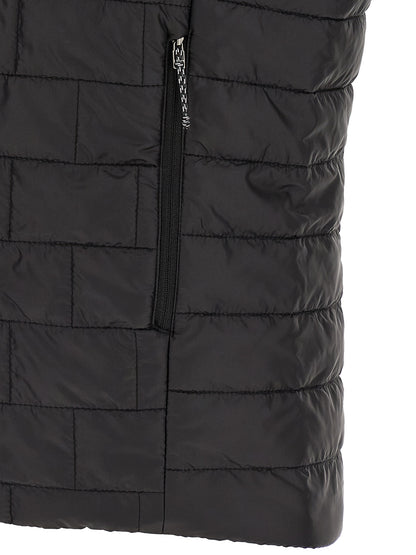 Jacket by PATAGONIA for men in polyester black & gold features an utilitarian silhouette with a refined , showcasing sophisticated lightweight, pockets & insulated for an utilitarian aesthetic.
