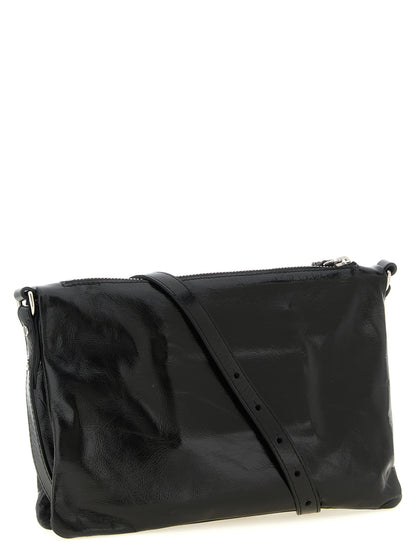 Crossbody Handbag by Isabel Marant for women in calfskin leather black features an versatile silhouette, showcasing a secure zipper and versatile with versatile crossbody-strap, shoulder-strap & adjustable-strap for a versatile finish.