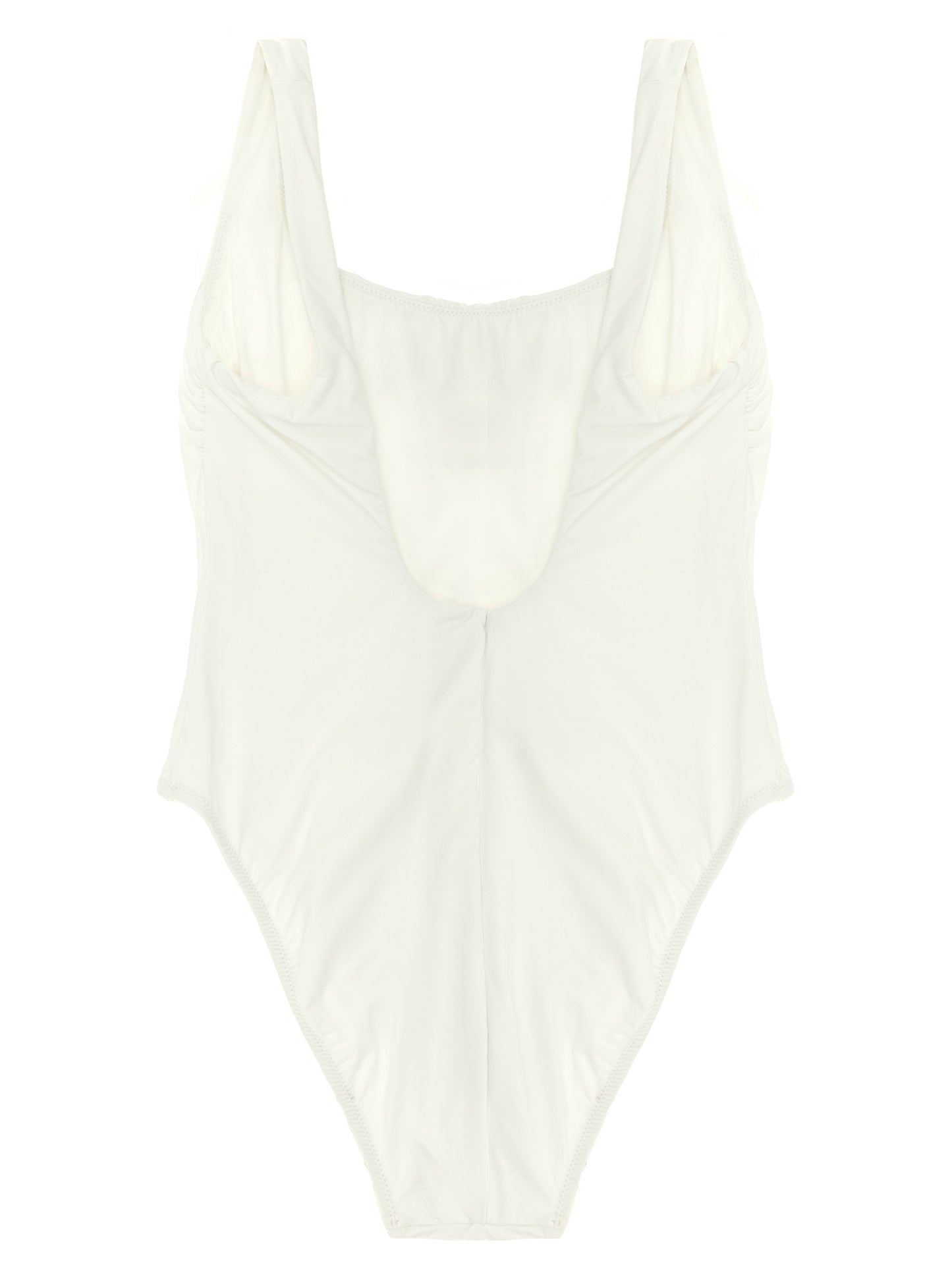 Polo Ralph Lauren Women's Stretch Nylon One-Piece Swimsuit - White Print