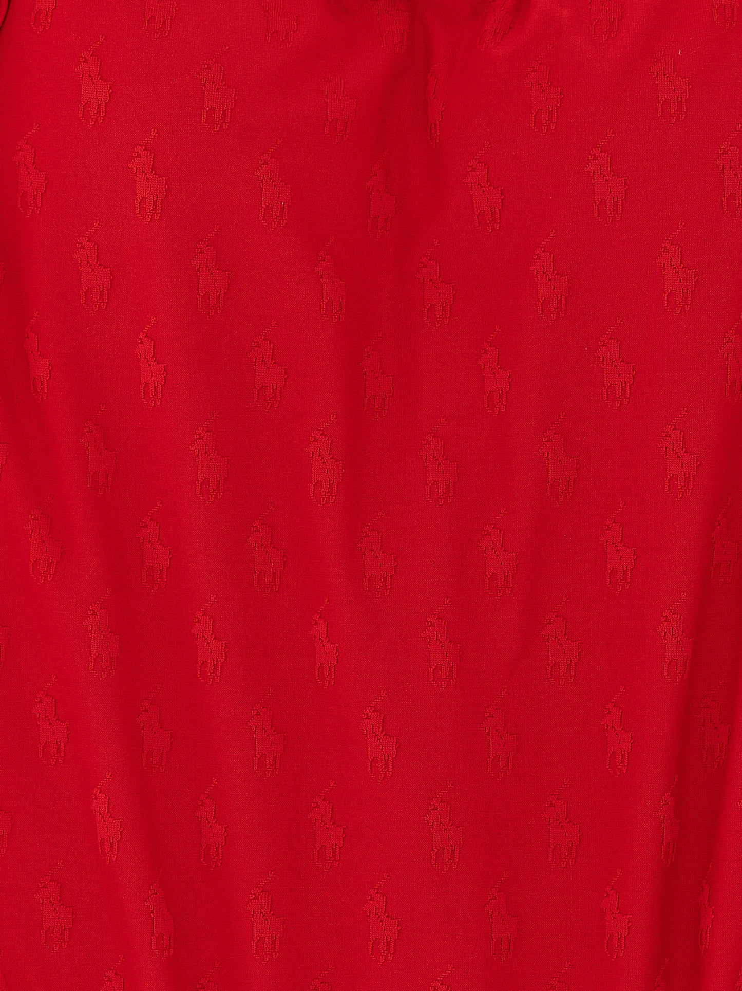 One-Piece Swimsuit by Polo Ralph Lauren for women in stretch polyester multicolor, red & jacquard features a exquisite silhouette, showcasing the exquisite design of this Pony Waves Women's Stretch Polyester One-Piece Swimsuit with a exquisite fit and cut.