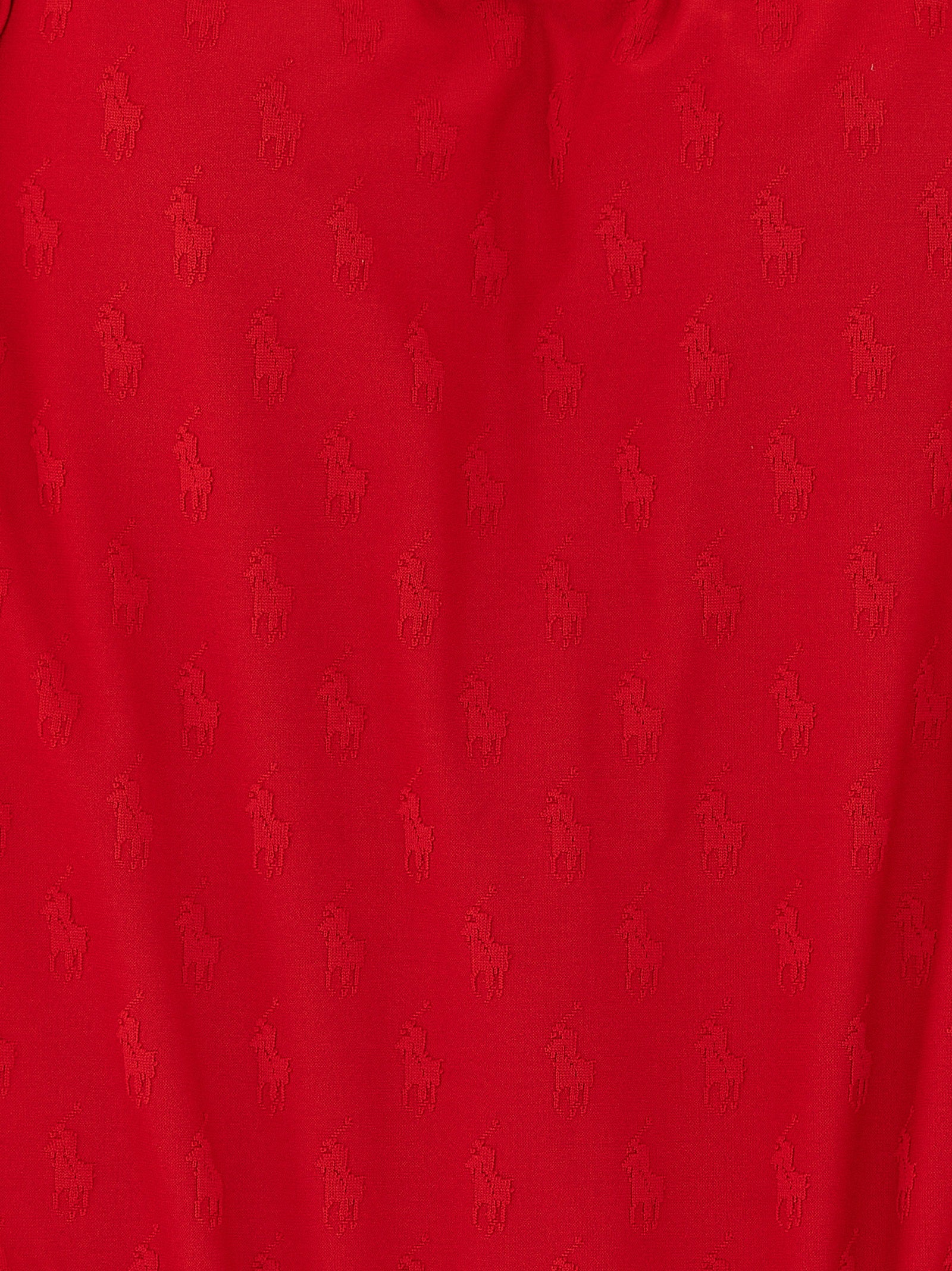 One-Piece Swimsuit by Polo Ralph Lauren for women in stretch polyester multicolor, red & jacquard features a exquisite silhouette, showcasing the exquisite design of this Pony Waves Women's Stretch Polyester One-Piece Swimsuit with a exquisite fit and cut.