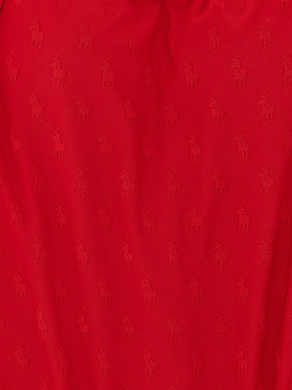 One-Piece Swimsuit by Polo Ralph Lauren for women in stretch polyester multicolor, red & jacquard features a exquisite silhouette, showcasing the exquisite design of this Pony Waves Women's Stretch Polyester One-Piece Swimsuit with a exquisite fit and cut.