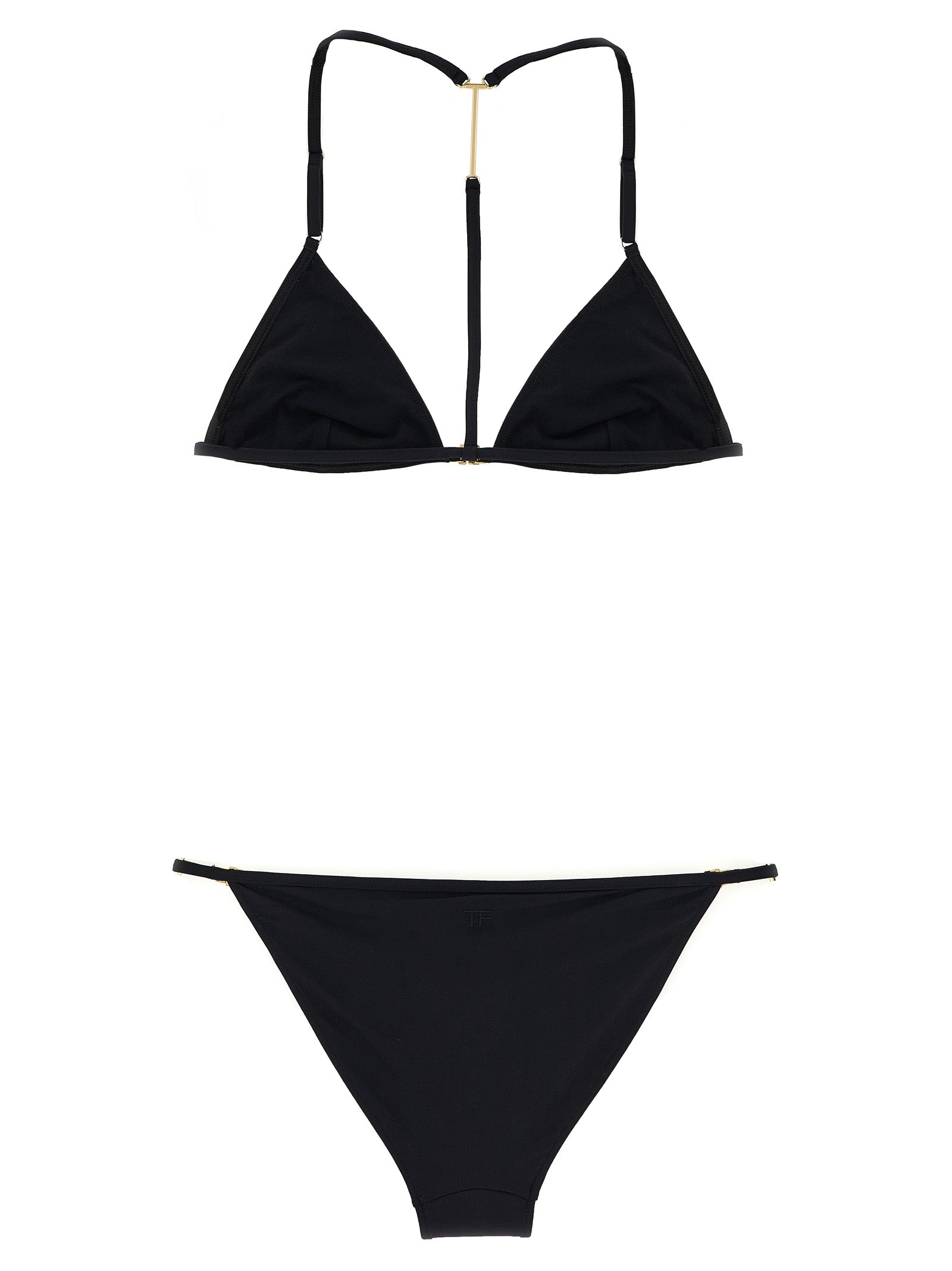 Bikini by Tom Ford for women in stretch polyamide black & signature presents a sun-drenched silhouette, showcasing the sun-drenched Women's Stretch Polyamide Bikini design with a sun-drenched cut for a premium finish.