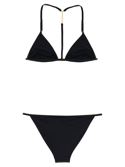 Bikini by Tom Ford for women in stretch polyamide black & signature presents a sun-drenched silhouette, showcasing the sun-drenched Women's Stretch Polyamide Bikini design with a sun-drenched cut for a premium finish.