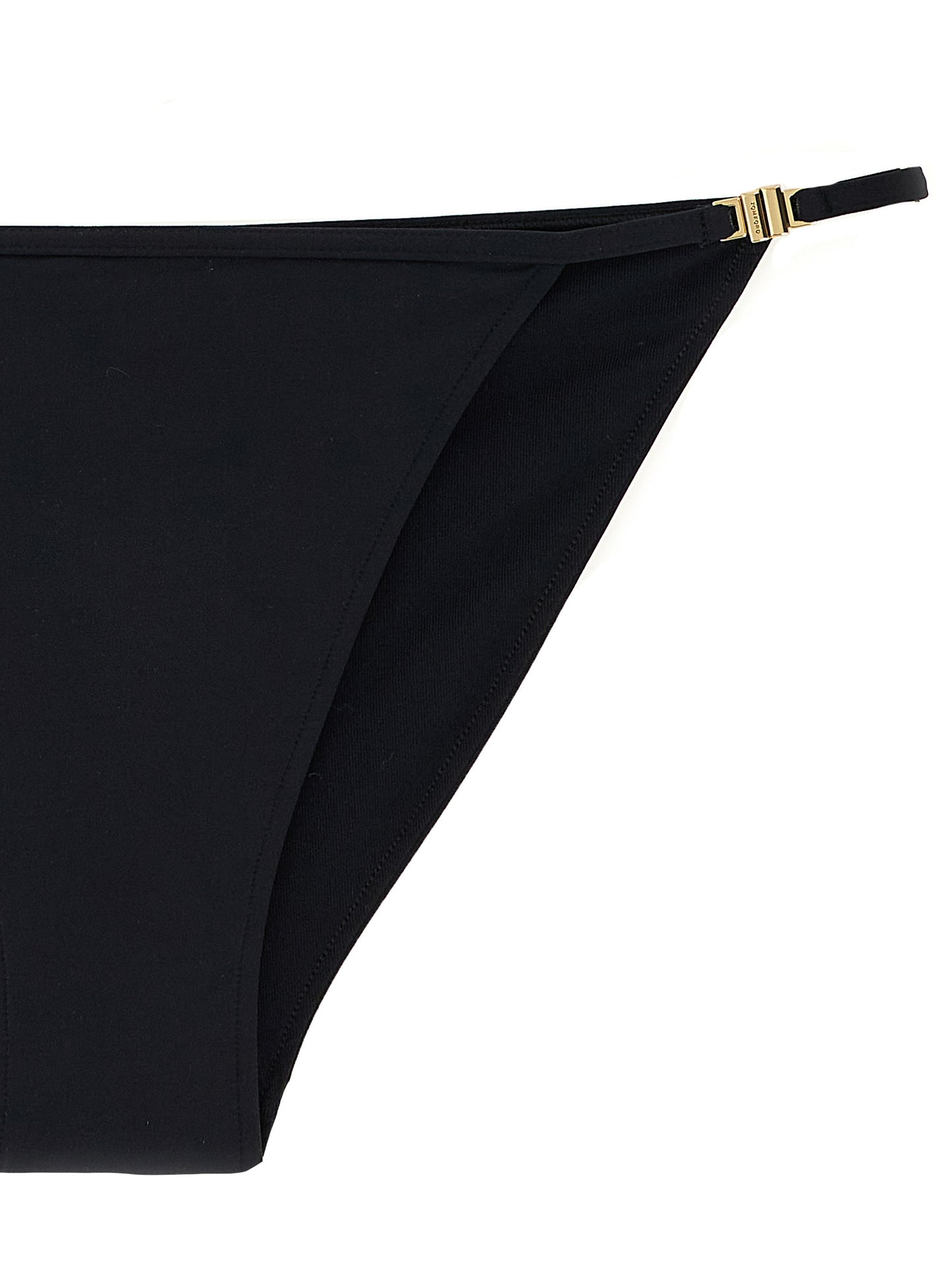 Bikini by Tom Ford for women in stretch polyamide black & signature features an riviera chic silhouette that beautifully encapsulates the signature aesthetic of the Women's Stretch Polyamide Bikini.