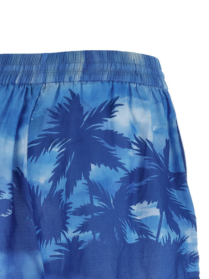 Shorts by Polo Ralph Lauren for women in cotton blue & print features a architectural silhouette, showcasing a architectural relaxed-fit and short defined by a sophisticated for a premium, elevated aesthetic.