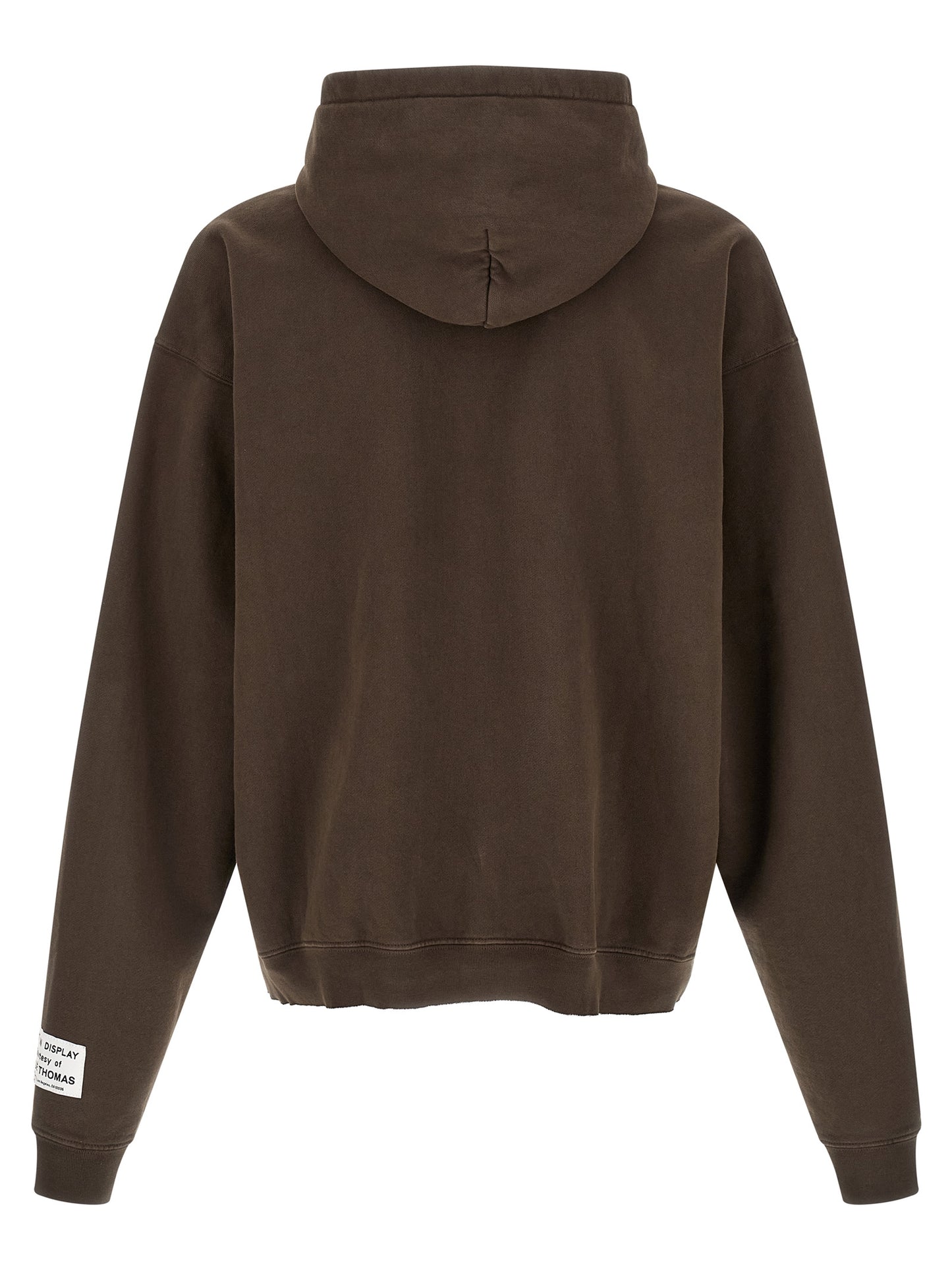 Sweatshirt Hoodie by GALLERY DEPT. for men in cotton brown & print features a edgy silhouette, detailed with a edgy hooded neckline and for a refined finish.