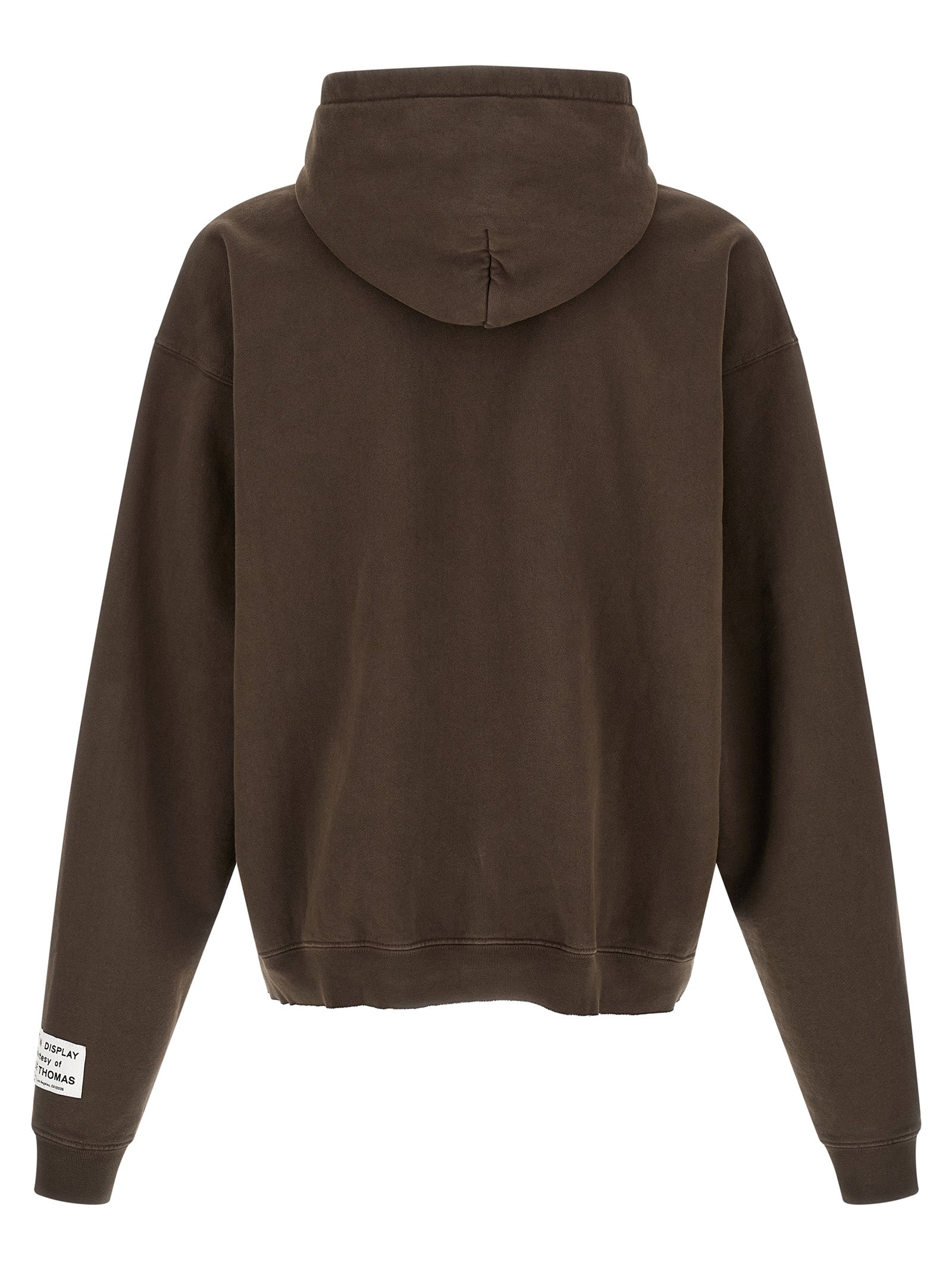 Sweatshirt Hoodie by GALLERY DEPT. for men in cotton brown & print features a edgy silhouette, detailed with a edgy hooded neckline and for a refined finish.