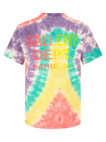 T-Shirt by GALLERY DEPT. for men in cotton gradient, multicolor, tie-dye & print features an edgy silhouette, meticulously detailed with a sophisticated and crew neckline for a truly edgy finish.
