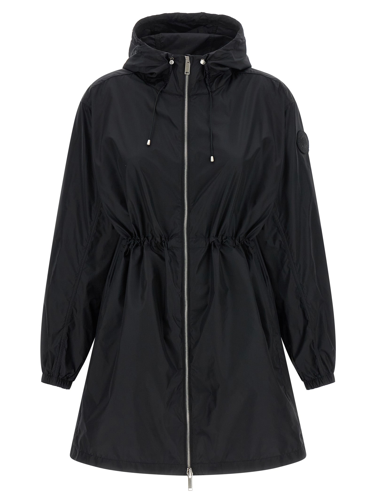 Hooded Parka by Canada Goose for women in polyamide black features a stylish silhouette, meticulously detailed with a sophisticated hooded high-neck neckline and functional windproof, pockets & hooded for a stylish finish.