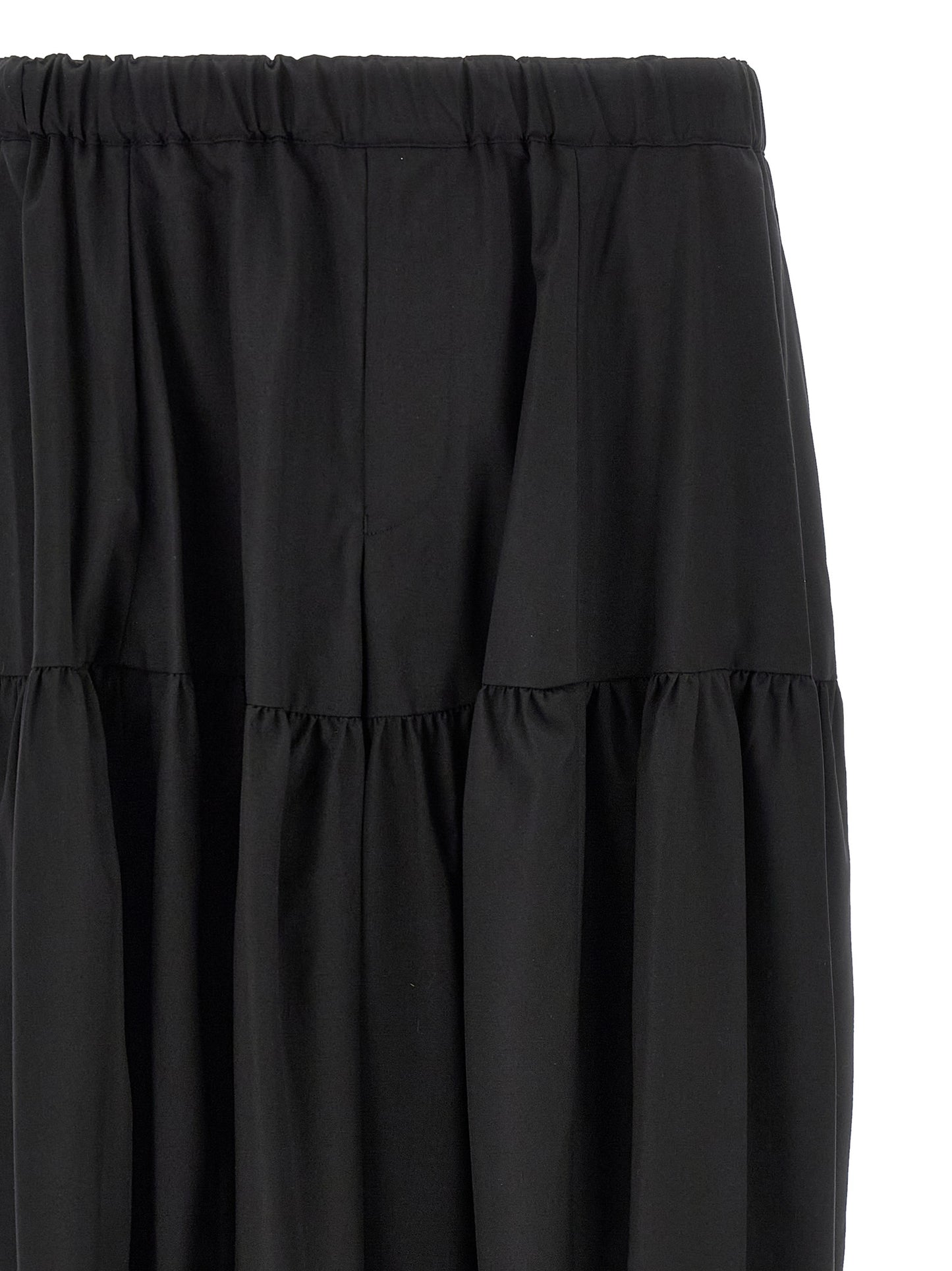 Trousers by Comme Des Garçons for men in polyester black presents a perennial silhouette, meticulously tailored with a cut, long finish, and an elegant .