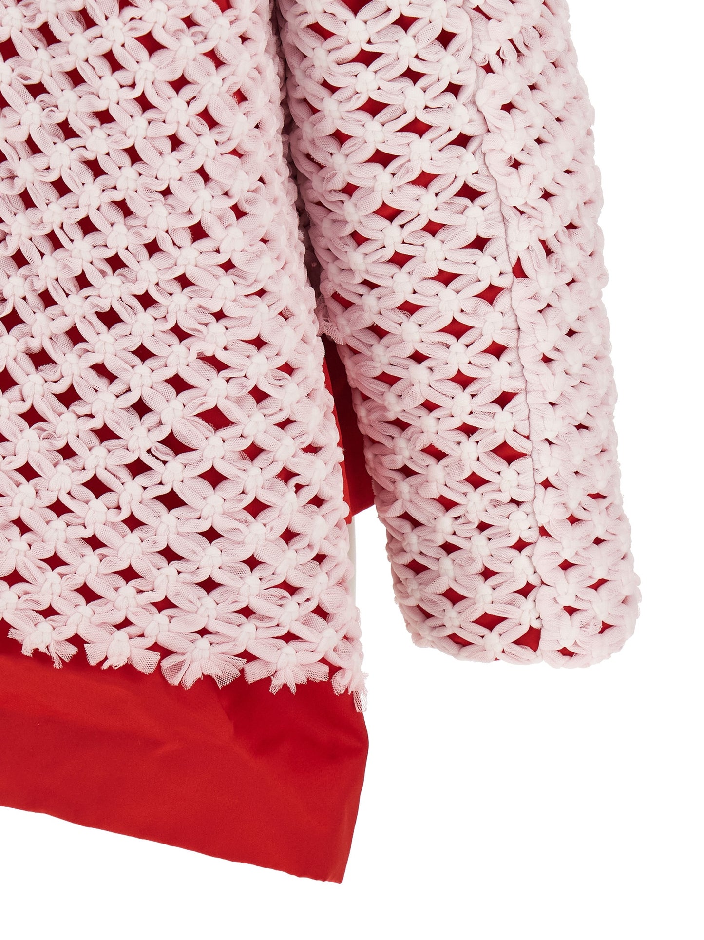 This Blazer by Comme Des Garçons for women in polyester satin multicolor presents a tailored silhouette, meticulously tailored with a tailored crew asymmetric neckline and distinctive for a tailored finish.