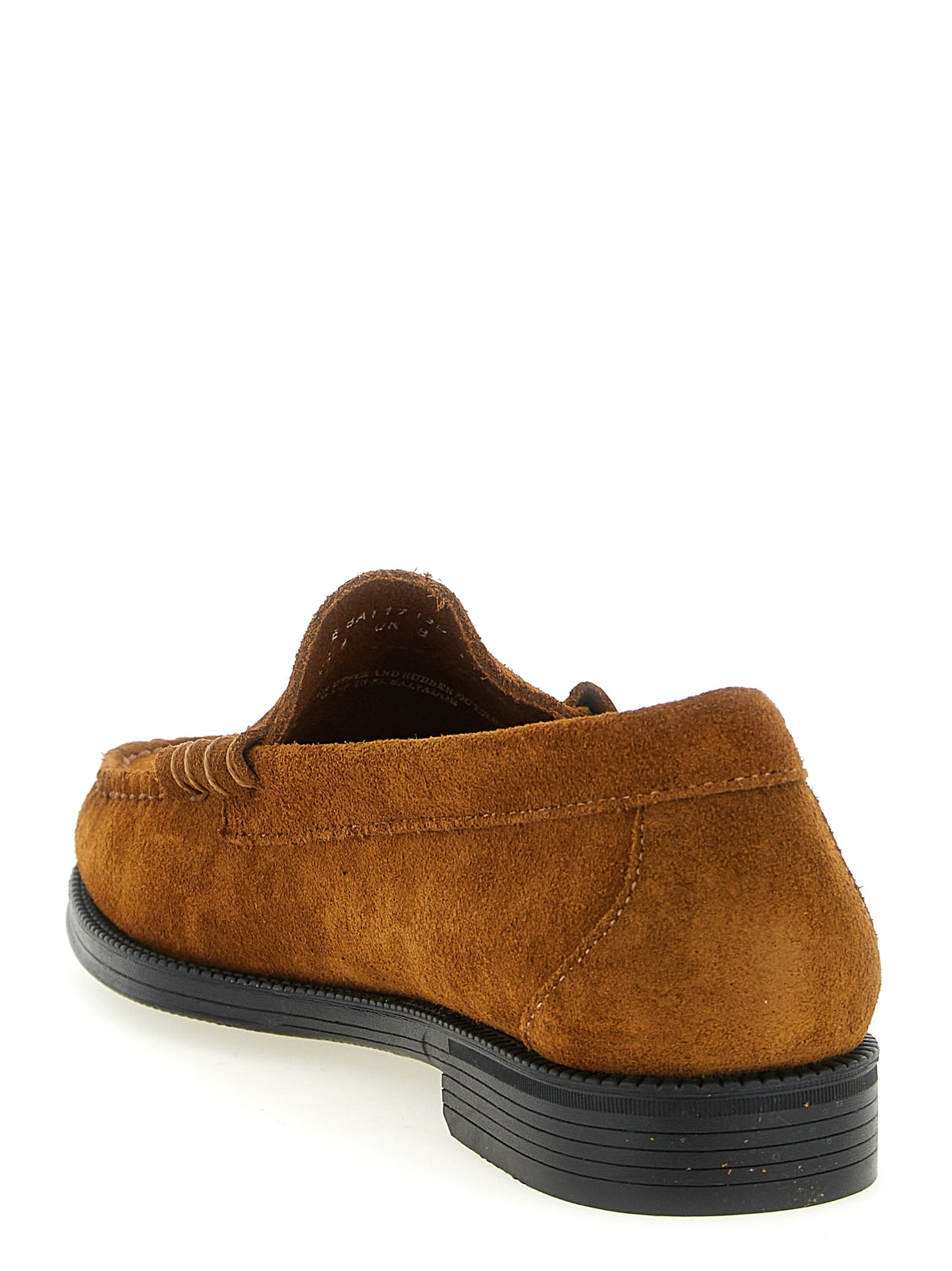 Loafer Slip-On Shoes by G.H. BASS for men in cowhide suede leather brown showcases a impeccable silhouette as Men's Cowhide Suede Leather Loafer Slip-On Shoes, artfully designed with a impeccable and refined for a impeccable finish.