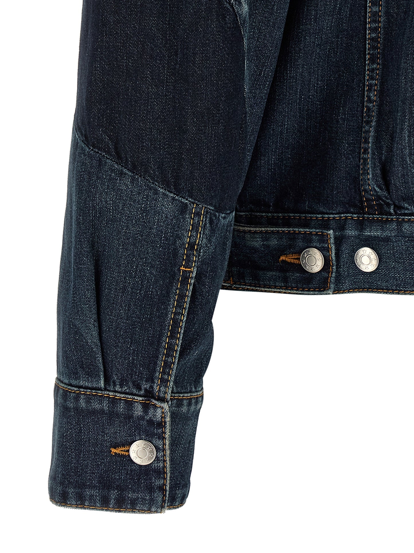 Trucker Jacket by Namacheko for men in denim cotton blue features an contemporary silhouette, showcasing a sophisticated and contemporary pockets for a truly refined look.