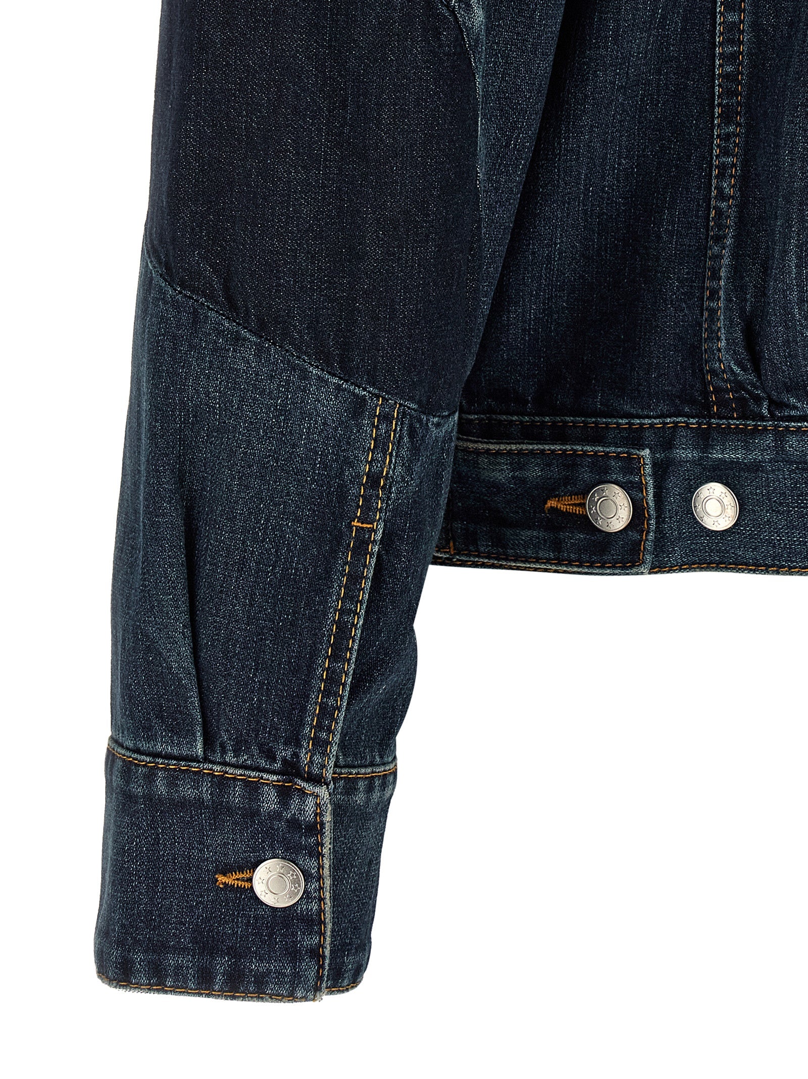Trucker Jacket by Namacheko for men in denim cotton blue features an contemporary silhouette, showcasing a sophisticated and contemporary pockets for a truly refined look.